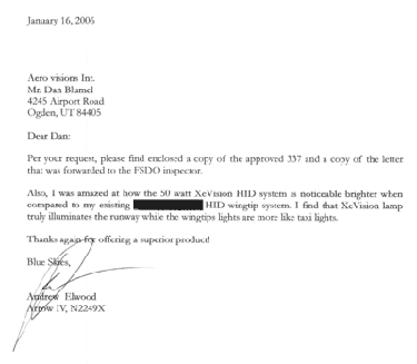 credential letter for XeVision products and support