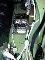 Professional ballast installation on firewall