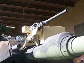 XeVision HID utility light on M1A1 Abrams Main Battle Tank