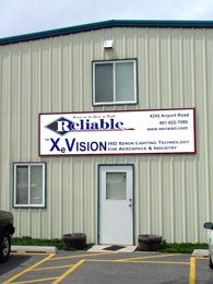 XeVision hangar at airport Ogden Hinkley