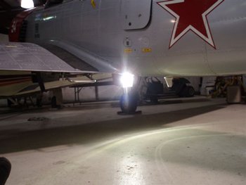 XeVision XV-36 HID smoke lighting demo for Yak 52